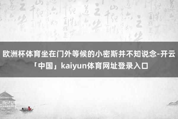 欧洲杯体育坐在门外等候的小密斯并不知说念-开云「中国」kaiyun体育网址登录入口